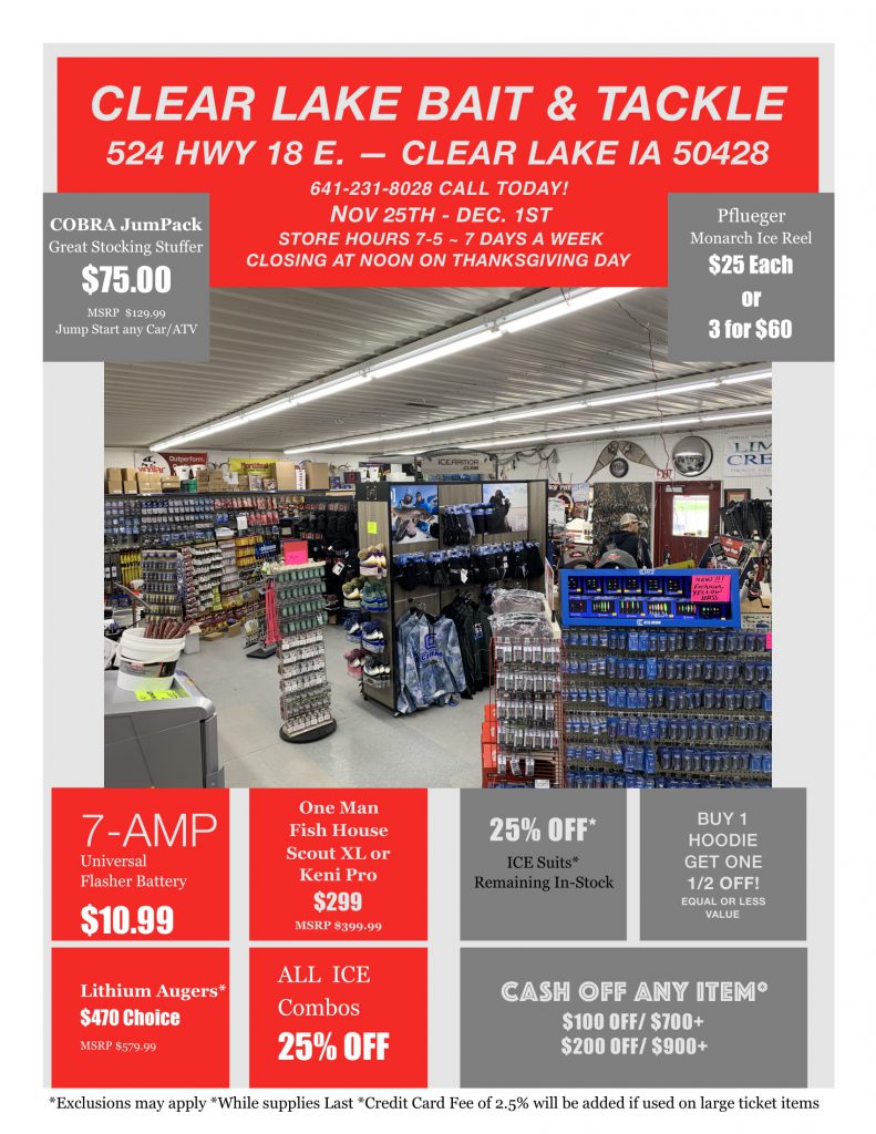 Black Friday Sale! – Clear Lake Bait & Tackle